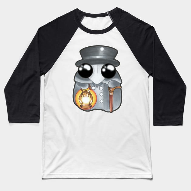 Kawaii Plague Doctor Baseball T-Shirt by NinjaSquirell